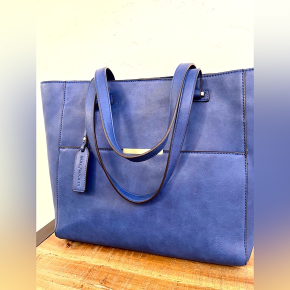 Sole Society Blue Laptop Tote NEW - Picture 5 of 9